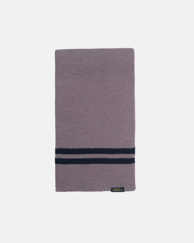 Striped Wool Scarf Smoke