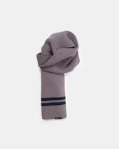 Striped Wool Scarf Smoke