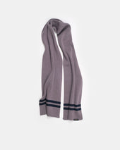 Striped Wool Scarf Smoke