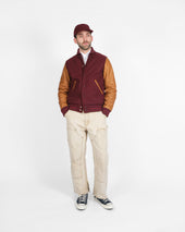 Varsity Jacket Navy Scarlet