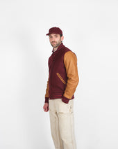 Varsity Jacket Navy Scarlet