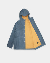 Raincoat Faded Blue Dry Waxed Rip Stop