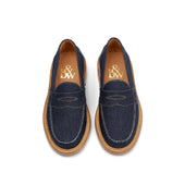 The Ellis Penny Loafer Raw Denim
