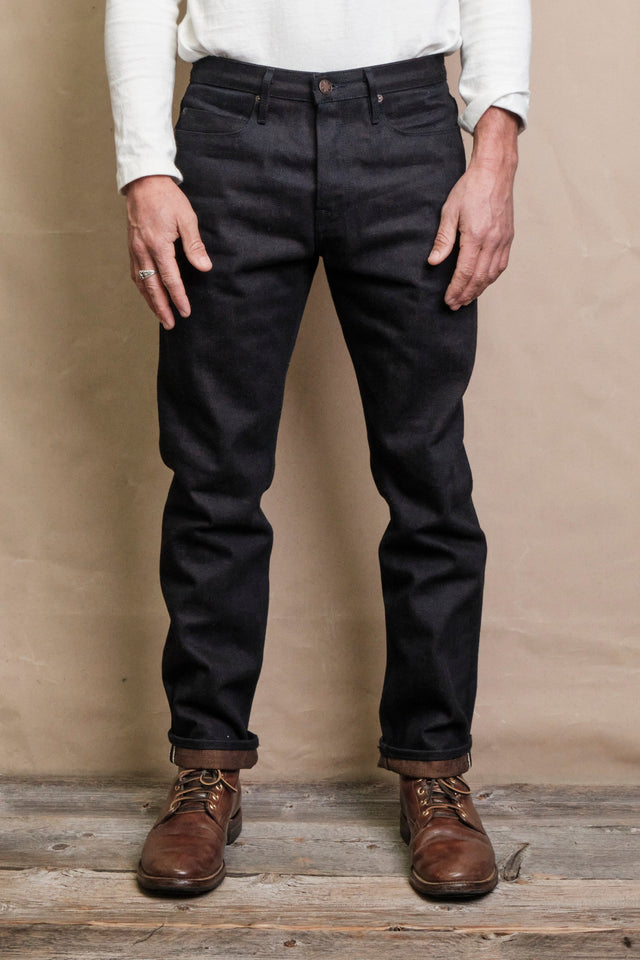 Portola Classic Taper 16 Ounce Indigo Brown Denim