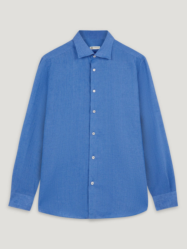 Blue Linen Richmond Shirt