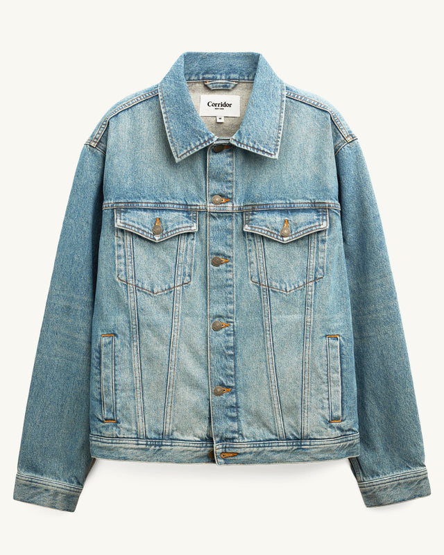 Washed Denim Trucker - Indigo