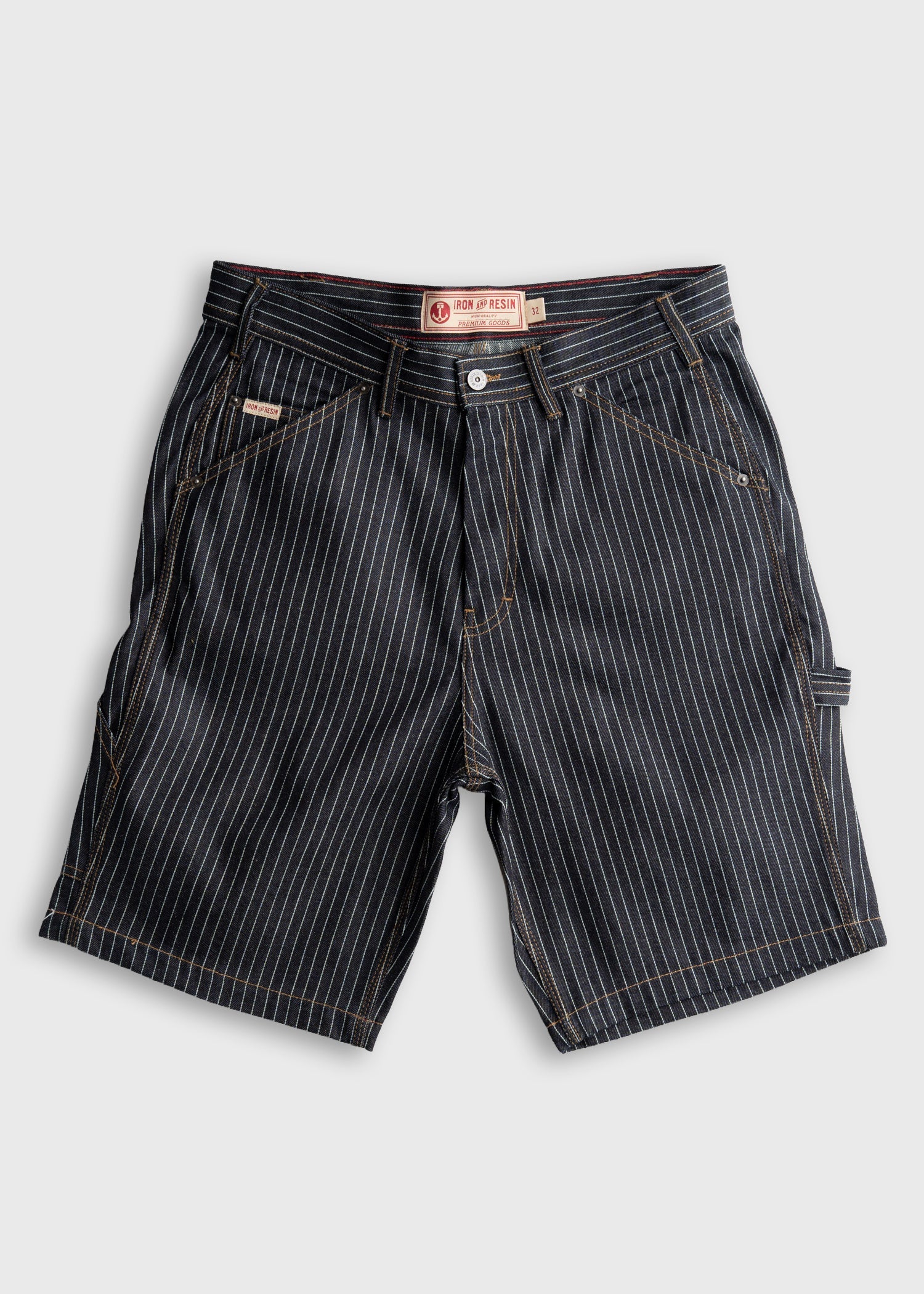 Dennis Striped Denim Short