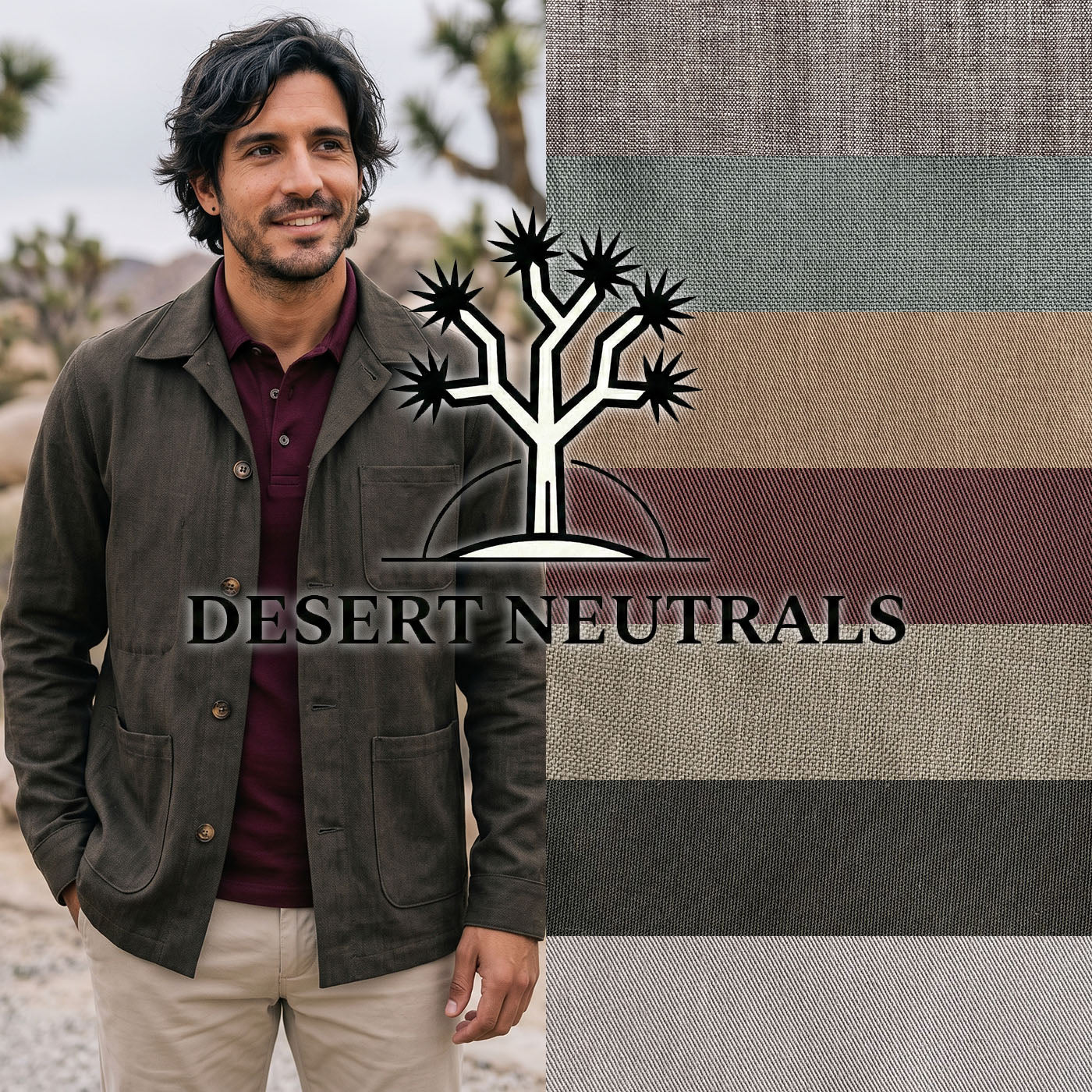 Doyle Jackets In Desert Neutrals Tropical Cotton Linen