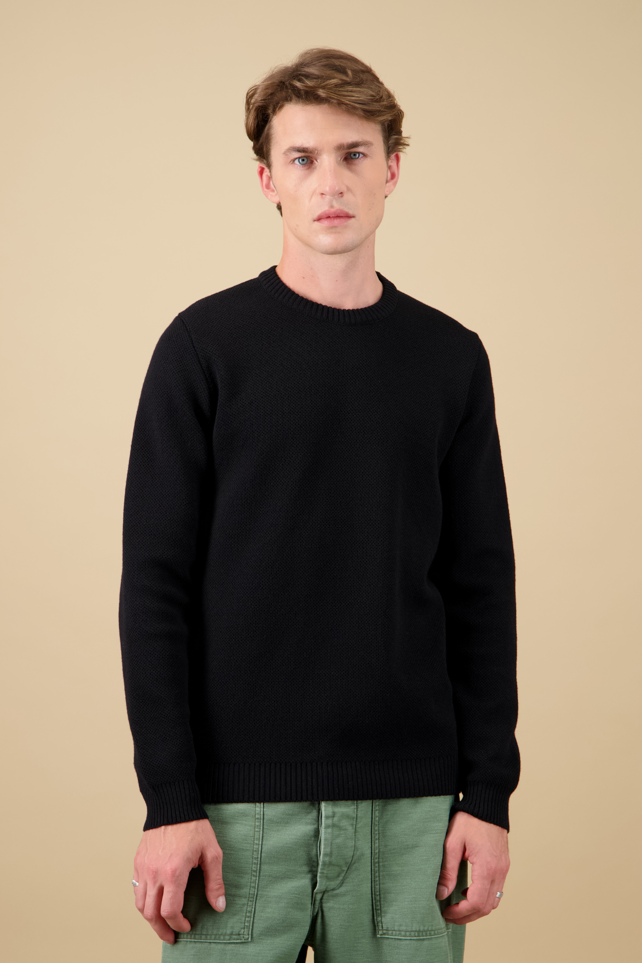 Pull Youri Col Rond Noir