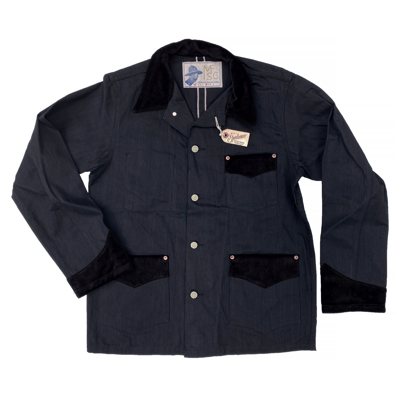 The Desperado Brush Coat Sulfur Dyed Denim