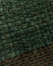 JAIPUR EASY SHORTS - OLIVE / "GRINDIGO" PATCHWORK KANTHA STITCHED COTTON CANVAS