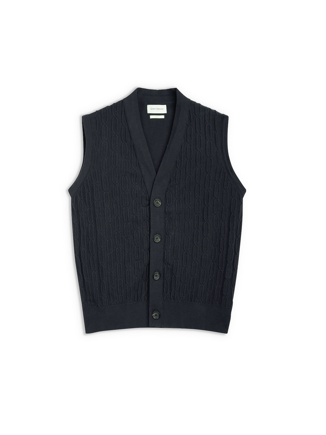 Dewsbury V Neck Penrose Black