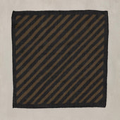 Diagonal Print Cotton Pocket Square In