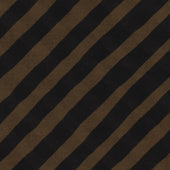 Diagonal Print Cotton Pocket Square in Brown