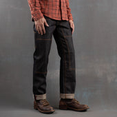 Die Hard Double Knee Straight Leg - 13oz Brownstone Selvage Denim
