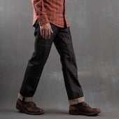 Die Hard Double Knee Straight Leg - 13oz Brownstone Selvage Denim