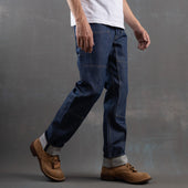 Die Hard Double Knee Straight Leg - 14oz Sky Slub Selvage Denim