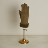 Sheepskin Gloves In Dark Natural