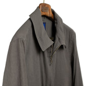 Architect Jacket In Grey Italian Linen And Rayon