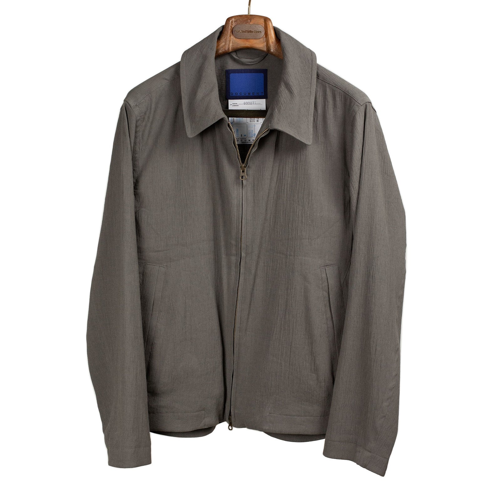 Architect Jacket In Grey Italian Linen And Rayon