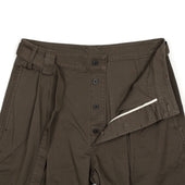 Self Belted Trousers In Japanese Combed Cotton Chino