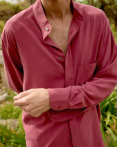 Dom Washed Silk Shirt Jacket