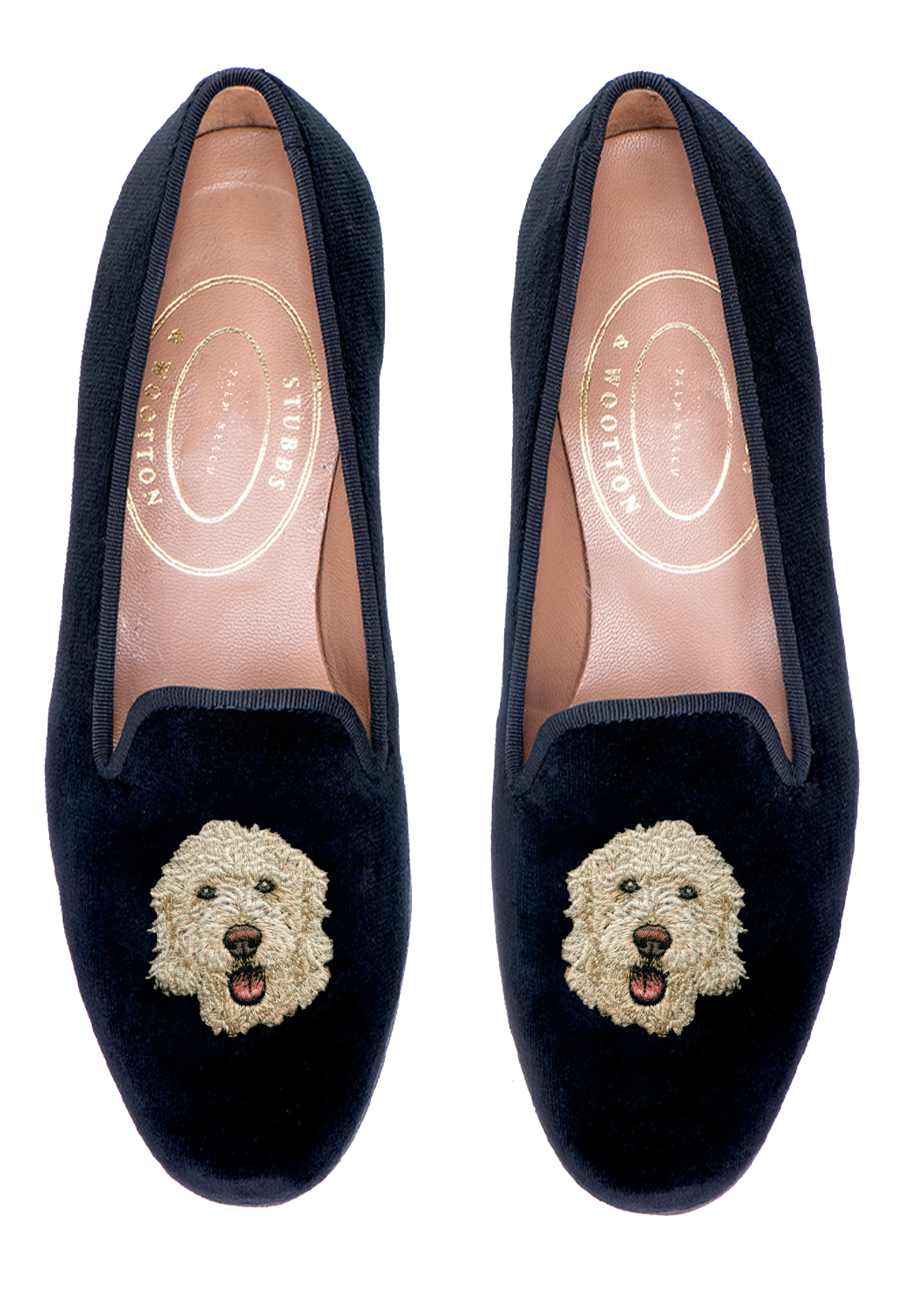 GoldenDoodle Black Velvet Slipper (Men)