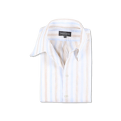 One Piece Collar Shirt In Sky Stripe