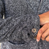 Doyle Jacket Salt Pepper Washable Donegal Tweed