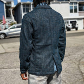 Doyle Jacket Pacific Blue Scatter Weave Tweed