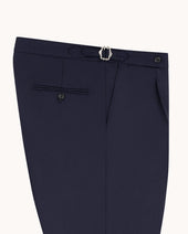 Single Pleat Trouser Herringbone Wool