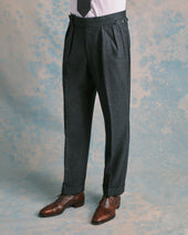 Charcoal Flannel Heritage Trousers