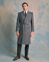 Grey Herringbone Top Coat