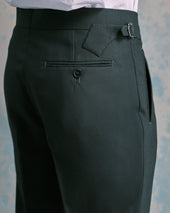Dark Forest Green Contemporary Trousers