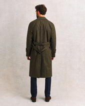 Showerproof Green Donegal Raglan Coat