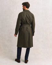 Showerproof Green Donegal Raglan Coat