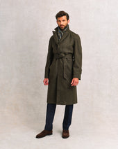 Showerproof Green Donegal Raglan Coat