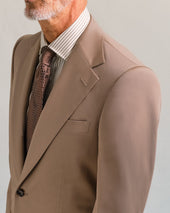 Taupe Cotton Contemporary Suit