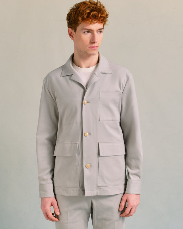 Sage Cotton Chore Jacket