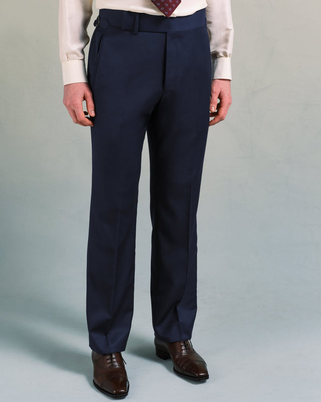 Navy Mesh Classic Trousers