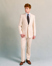 Off-White Cotton Blend Suit