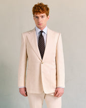Off-White Cotton Blend Suit