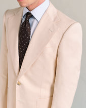 Off-White Cotton Blend Suit