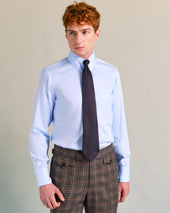 Tab Collar Shirt With French Cuffs