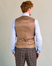 Heritage Check Waistcoat with Biased Edge Tapes