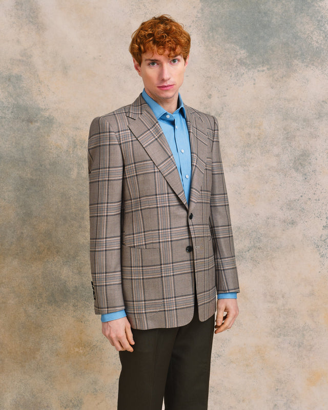Taupe Check Heritage Jacket