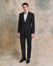 Charcoal Blue Fleck Jacket