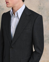 Charcoal Blue Fleck Jacket