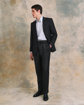Charcoal Blue Fleck Jacket