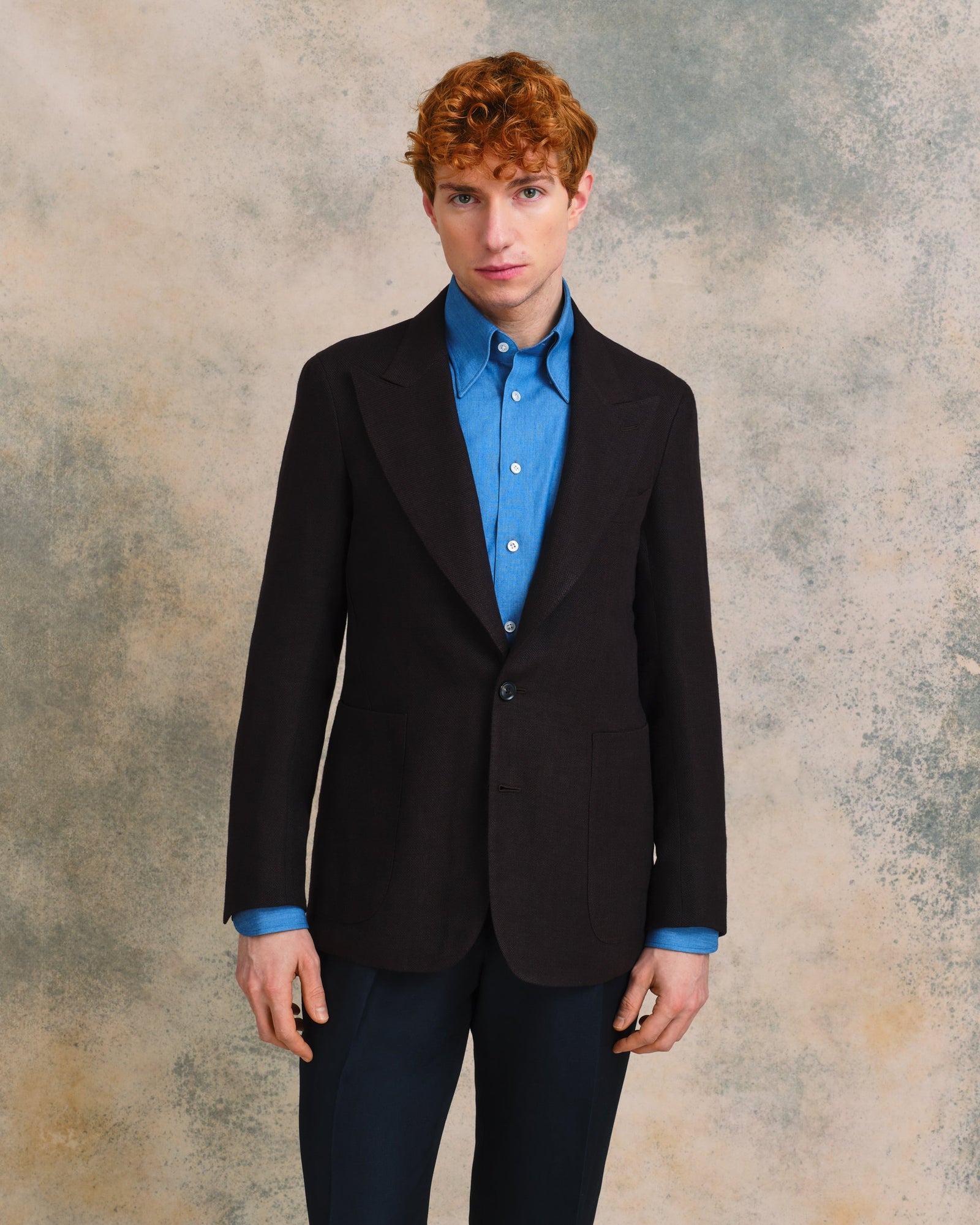 Dark Unstructured Jacket